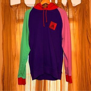Teddy Fresh Multicolor Men's Sweater with Red Hood